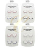 4 Pc Set Silver Multicolor Rhinestone Stretch Toe Ring Set .70 per set