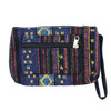 5" Aztec/Tribal Woven Theme 2 Zipper Bag Wristlet .70 each