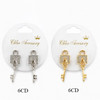1.3" Rhinestone Padlock & Key Drop Earrings .70 each pair