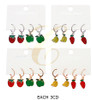 2 Pair Set Fruit Charm Hoop Earrings .70 each set