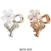 1.8" Flower Rhinestone Hair Claw Clip Gold & Silver .70 each