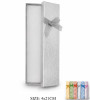 1.6" x 8.3" Shiny Floral Print w/ Bow Jewelry Gift Box .70 each