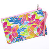7" Tropical Floral & Coastal Print Zipper Wristlet Pouch .70 each