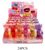 Moisturizing Lip Gloss with Heart Keychain Charms 24 pcs per display box .75 each