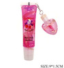 Moisturizing Lip Gloss with Heart Keychain Charms 24 pcs per display box .75 each
