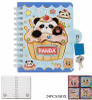 Cute Panda Lock & Key Spiral Diary / Notebook 24 pcs per display box .75 each