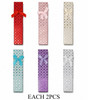 1.6"x 8.3" Jewelry Gift Box with Bow .70 each