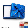 2" x 2" Metallic Jewelry Gift Box with Ribbon Bow .70 each