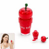 Cherry-Shaped Red Cap Lip Gloss 24 pcs per display box .81 each