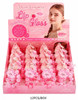Raspberry Lip Gloss + Beaded Bracelet/Bag Charm 12 pcs per display $1.50 each