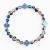 Quatrefoil Crystal Beaded Bracelet .70 each