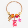 Teddy Bear Charm Coil Bracelet .70 each