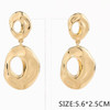 2.2" Organic Oval Drop Earrings .70 each pair