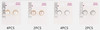 0.5" Pearl & Rhinestone Floral Halo Stud Earrings .70 each pair