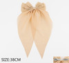 15" Oversized Sheer Long-Tail Bow Hair Clip .70 each