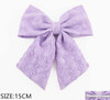 5.9" Textured Bow Hair Clip .70 each
