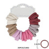 30 Pc Set Neutral Color Soft & Stretchy Ponytails .70 each set