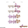 2.4" 4-Pc Butterfly & Floral Hair Clip Set .70 each set