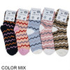 Zigzag Fuzzy Cozy Socks .75 per pair