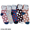 Polka Dot Fuzzy Cozy Socks .75 per pair