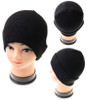 BEST BUY Adult Knit Winter Beanie Caps All Black .75 each