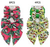 4.7" 3 Pc Set Novelty Christmas Hair Bow Clip .70 each set