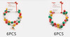 2-Pc Christmas Beaded Bracelet Set with NOEL Charm .70 each set