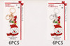 5.4" Glitter Snowman Christmas Keychain / Bag Charm .70 each