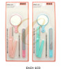 4-Pc Beauty & Grooming Tool Set with Mirror .70 each set