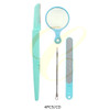 4-Pc Beauty & Grooming Tool Set with Mirror .70 each set