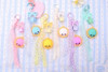 Dumpling Charm Keychain with Lace & Ribbon Tassels .75 each