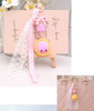 Dumpling Charm Keychain with Lace & Ribbon Tassels .75 each