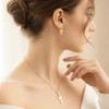 16"-18" Adjustable Stainless Steel Etched Cross Pendant Necklace & Earring Set Gold & Silver .70 each set