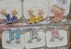 Western Cowboy Boot & Rhinestone Starburst Dangle Earrings .70 each pair