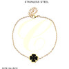 Stainless Steel Clover Charm Anklet .70 each