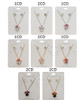 Novelty Crystal Accent Pendant Necklace & Stud Set .70 each