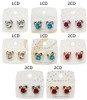 0.7" Cubic Zirconia Novelty Stud Earring .70 each pair