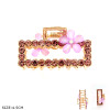 1.8" Rhinestone Rectangle Flower Hair Claw Clip .70 each