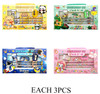 Kids' 6 Pc Cartoon Stationery Gift Set with Carry Handle .75 each