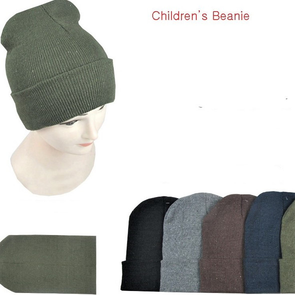 Children's Size Knit Winter Beanie Caps Mixed Winter Colors .60 each Children's Size Knit Winter Beanie Caps Mixed Winter Colors .60 each