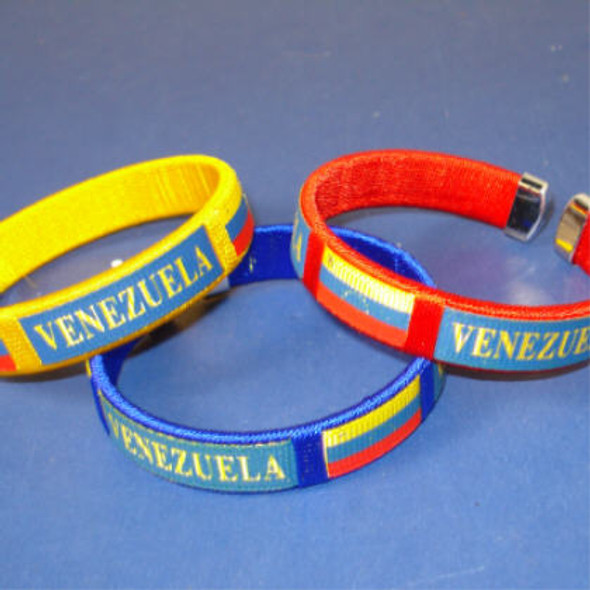 Venezuela Country Flag Cuff Bangle Bracelet .35 Venezuela Country Flag Cuff Bangle Bracelet .35
