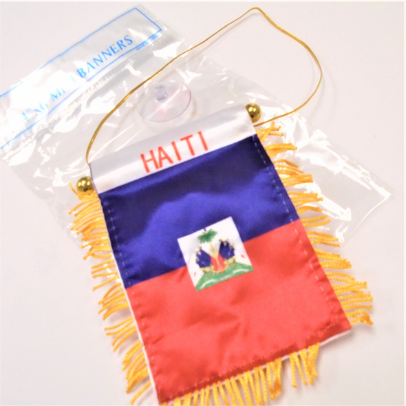 4" X 6" Mini Banner Flag Haiti .56 ea