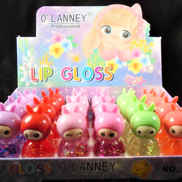 Cute Alien Theme Sparkle Novelty Lip Gloss 24 per bx  .55 each 