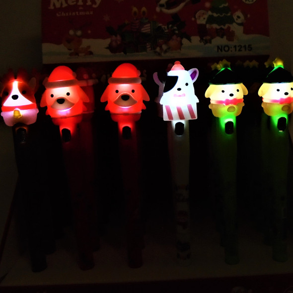 6.25" LED Light Christmas Pens  6 Styles 36 per bx  .61 each 