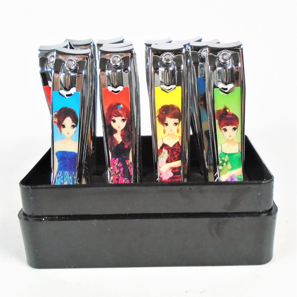 Fashion Gal Style Glitter Nail Clippers  12 per display .54 each