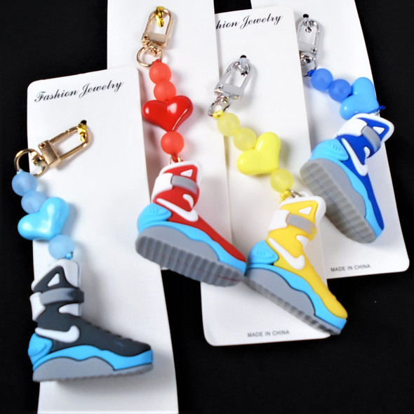 Firm Quality Hi Top Sneaker Theme Keychains Mx Colors  .62 ea