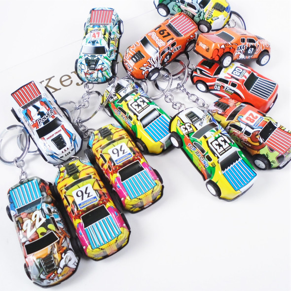 2.5" Mixed Style Pull Back Action Car Key Chains  12 per bx  .58 each
