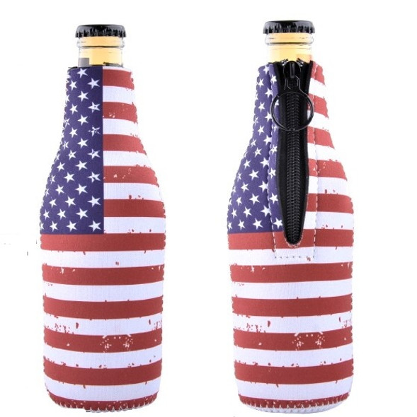 7.5" Insulted Bottle Cover USA Flag Theme 12 per pk  $ 1.50 eac