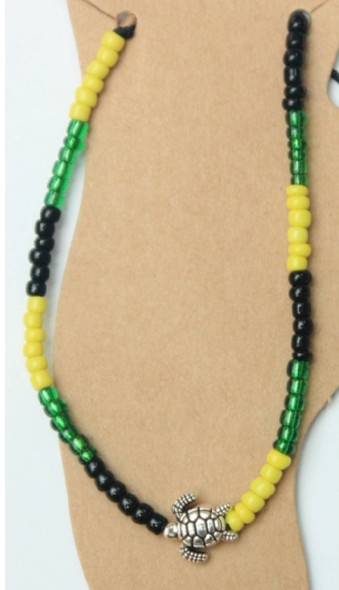 Turtle w/Jamaica Colors Fashion Anklet  .60 each 