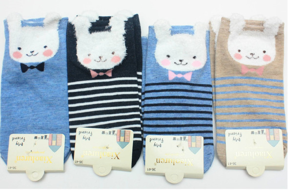 Low Cut Bunnies  Socks  Asst Colors  .60 ea pair 